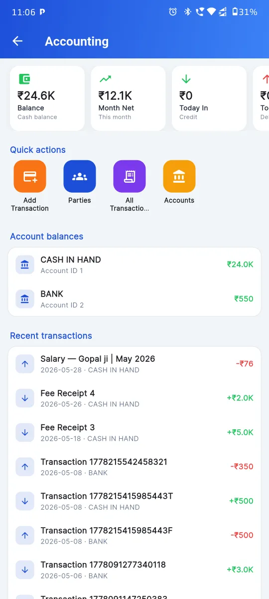 Audit Reports on Apna School mobile app