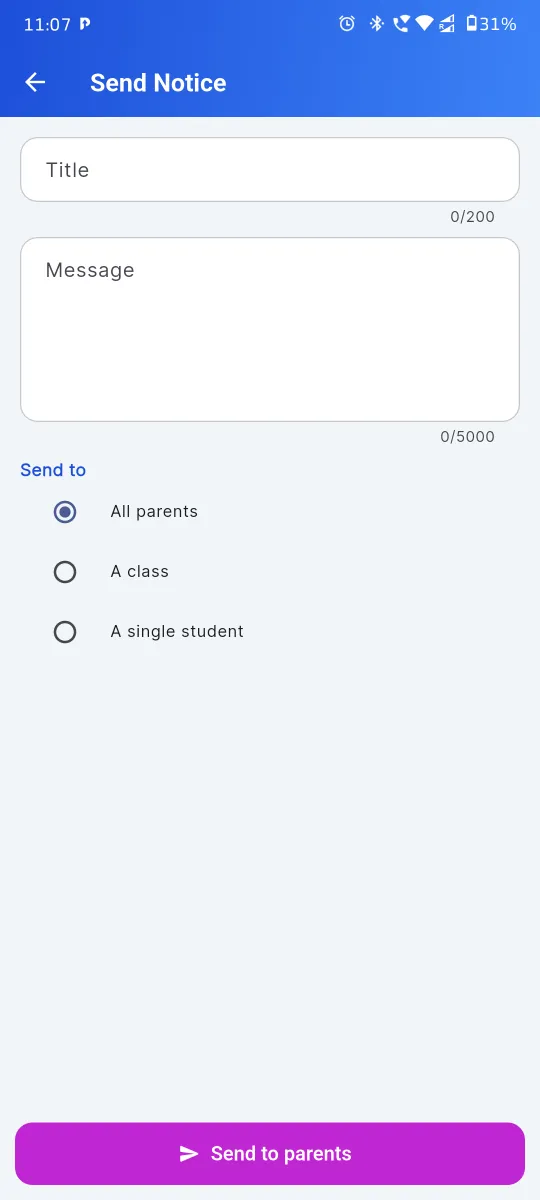Guardians ko notification sibling-aware messaging